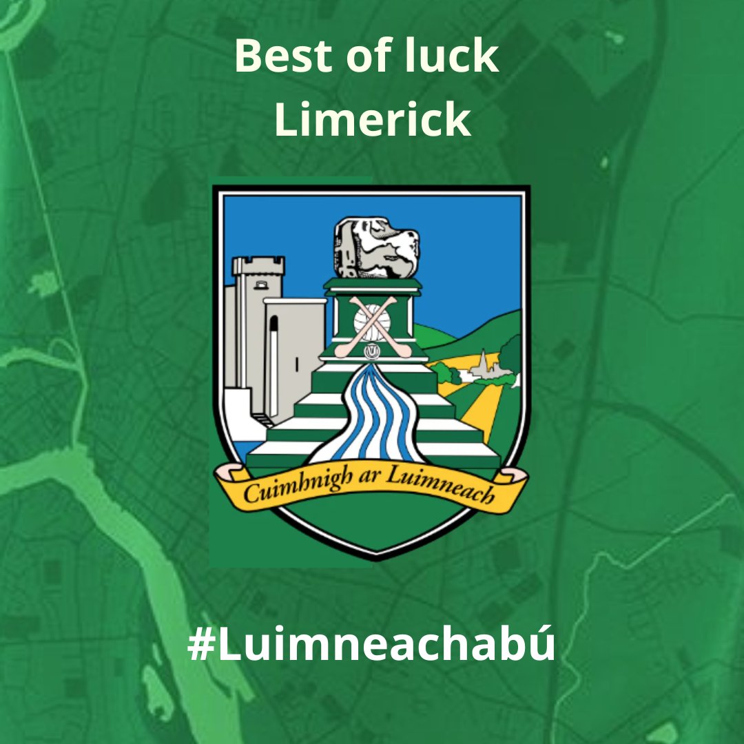 Wishing the Limerick senior hurlers, John Kiely and the backroom staff the very best of luck today in their Munster Final against Cork, from all at Milford Care Centre. #limerickgaa #LumneachAbú #gaa #hurling #munsterfinal