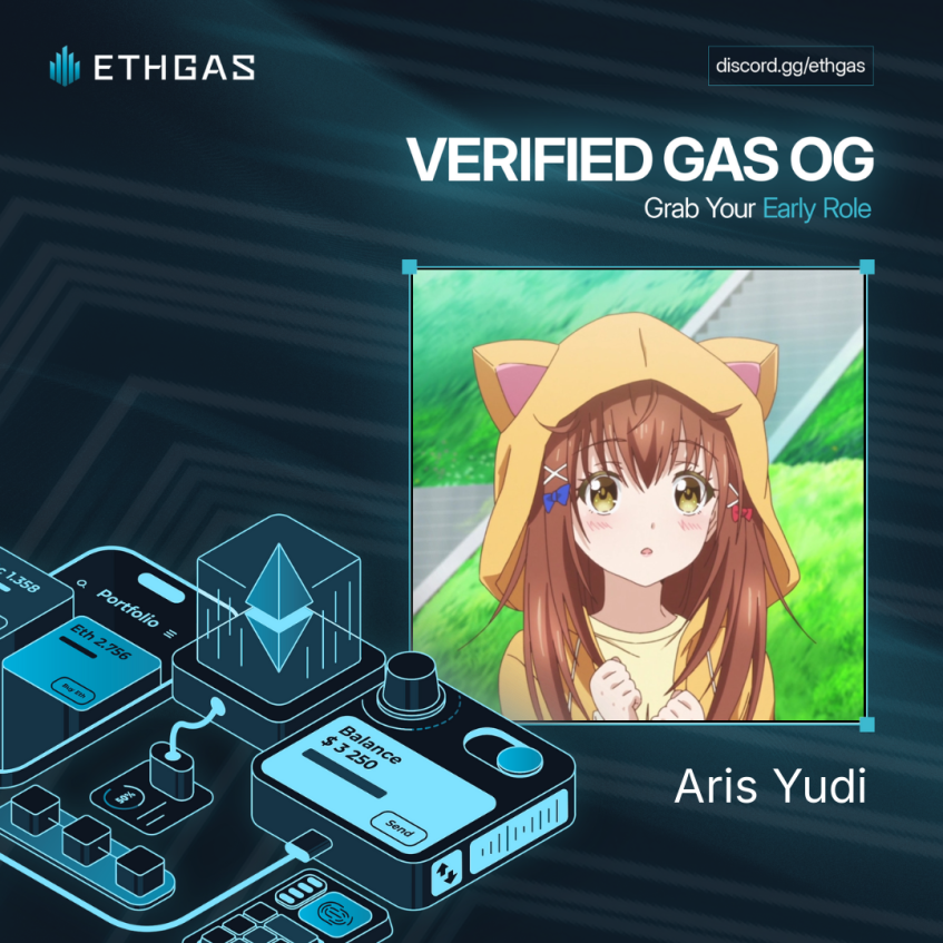arisyud1's tweet photo. OGas > whitelist.
$7.45b tvl infra.
real-time rebates, gas futures, and execution guarantees.
joined the ETHGas economy early.
https://t.co/QlkMcGoKlf https://t.co/E1nK6wBGst