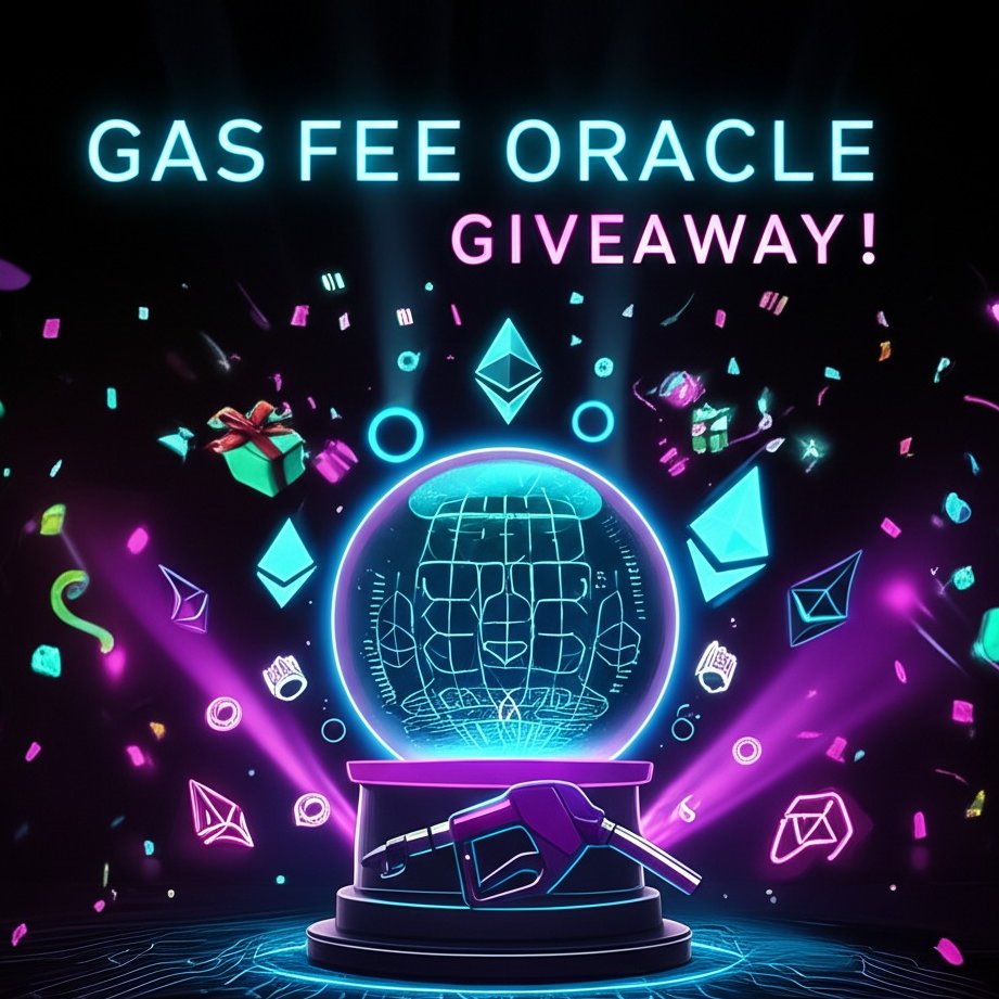 gas_oracle's tweet image. Flash Giveaway! 🎁 
Retweet this and tag 2 friends who need Gas Fee Oracle in their lives. 
Winners get exclusive early access! #GasFeeOracleGiveaway
