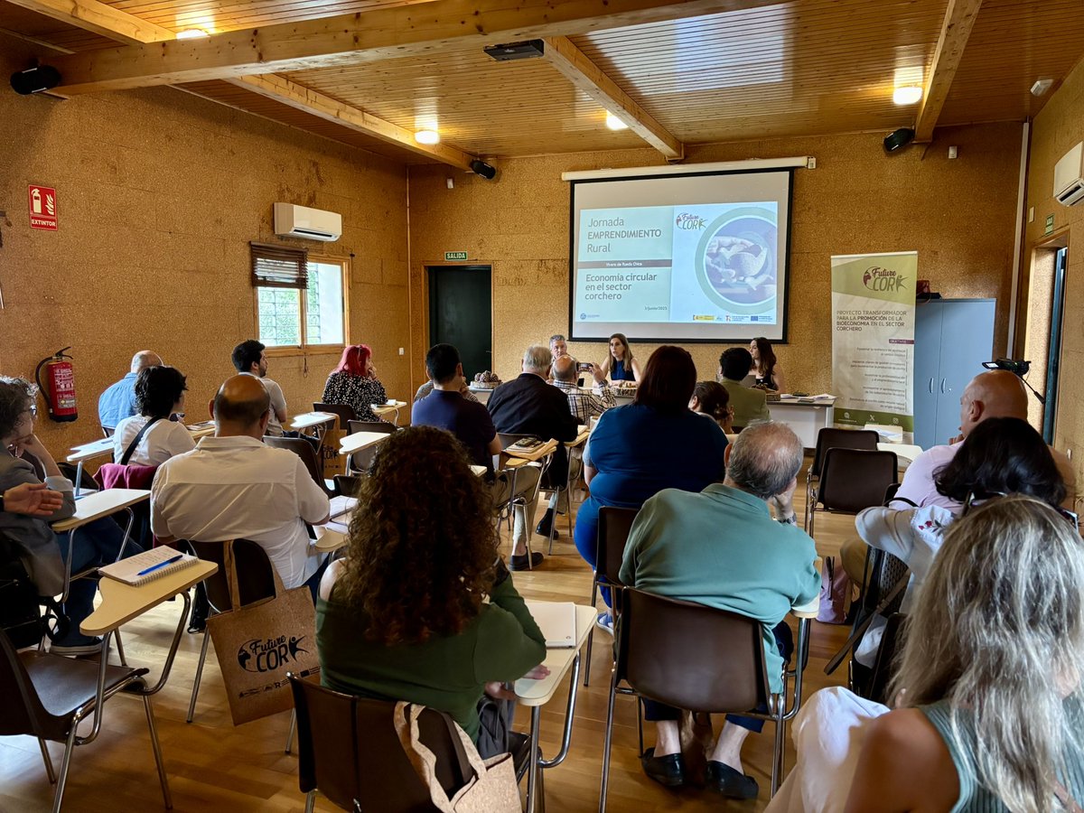 RETECORK's tweet image. Empieza la Jornada de Emprendimiento Rural y en este marco presentaremos el proyecto Cork Experience 📍

#CorkExperience #corcho #TurismoSostenible #TurismoCreativo #TerritoriosCorcheros #FutureCork
