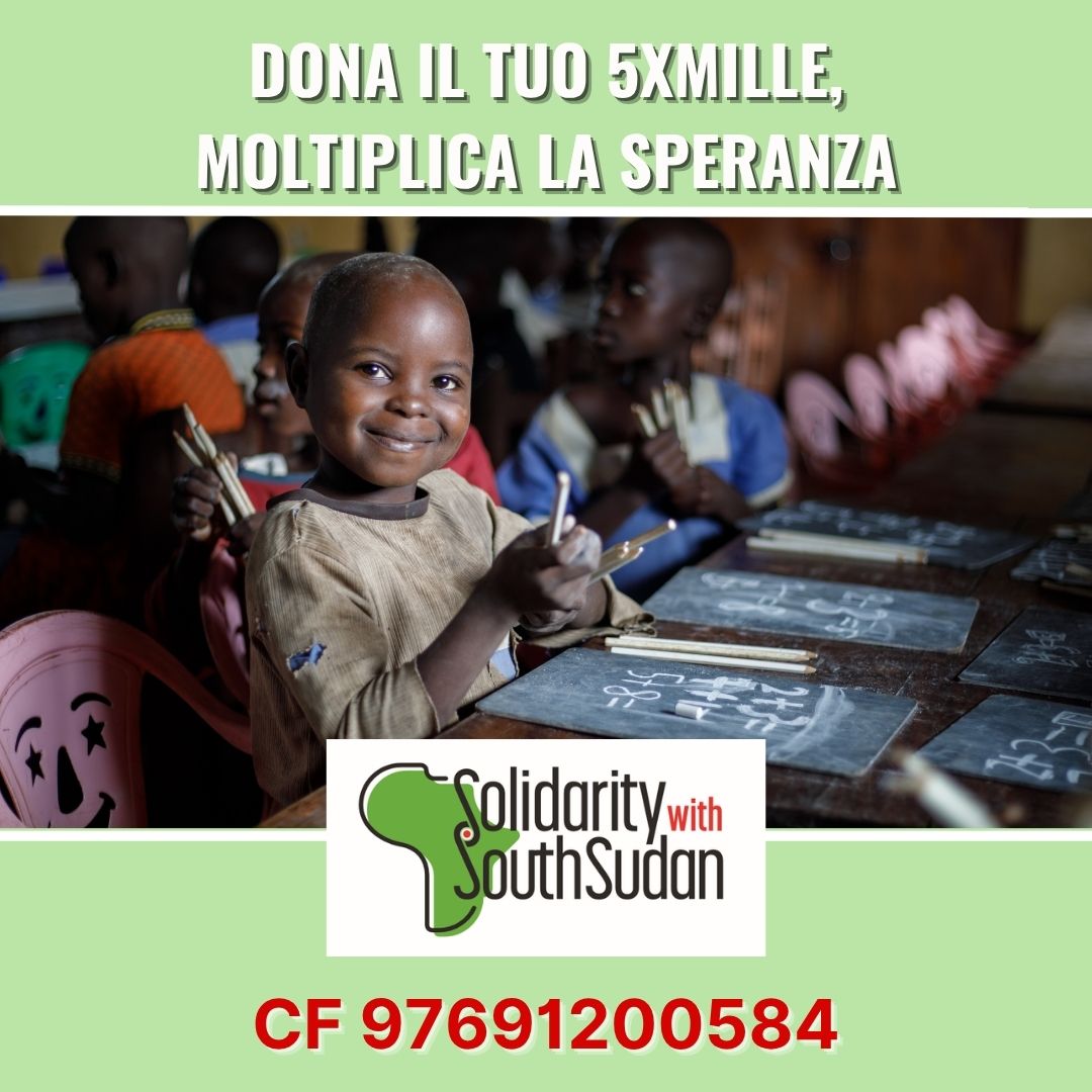 SolidaritySS's tweet photo. ✨Un piccolo gesto senza costi può fare una grande differenza! ✍️ Destina il tuo #5xmille a Solidarity with South Sudan (CF 97691200584) per sostenere l'educazione, l'agricoltura sostenibile, la sanità e la pace in Sud Sudan. E non dimenticare l'#8xmille alla Chiesa Cattolica! https://t.co/5fIPXy5WPF