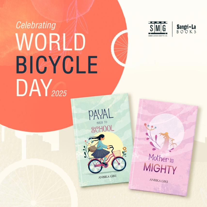 SangrilaBooks's tweet photo. Happy World Bicycle Day 🚴🚴🚴
#WorldBicycleDay #BicycleToSchool #AmaleSaknuhunchha #PayalPadhnaJanchhe #SangrilaBooks #NepaliGirls #EducationMatters #WheelsOfChange #StorytellingForChange https://t.co/5D2J5U392A