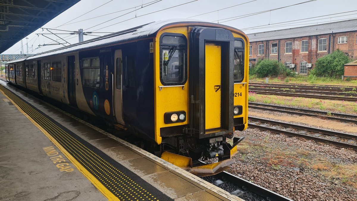 Shaun Mattocks (@shaun__92) on Twitter photo Northern Trains 150214 - The Bentham Line A Dementia Friendly Railway forming 5R17 0856 Doncaster to Adwick (Departed 0852 - 4E) #northerntrains #northern #class150 #brelyork #brel #brel150214 #dmu #sprinter #doncaster #bentleysyorks #adwick <a href="/northernassist/">NORTHERN 🚆</a> #tuesday 03/06/25 Northern Trains 150214 - The Bentham Line A Dementia Friendly Railway forming 5R17 0856 Doncaster to Adwick (Departed 0852 - 4E) #northerntrains #northern #class150 #brelyork #brel #brel150214 #dmu #sprinter #doncaster #bentleysyorks #adwick <a href="/northernassist/">NORTHERN 🚆</a> #tuesday 03/06/25
