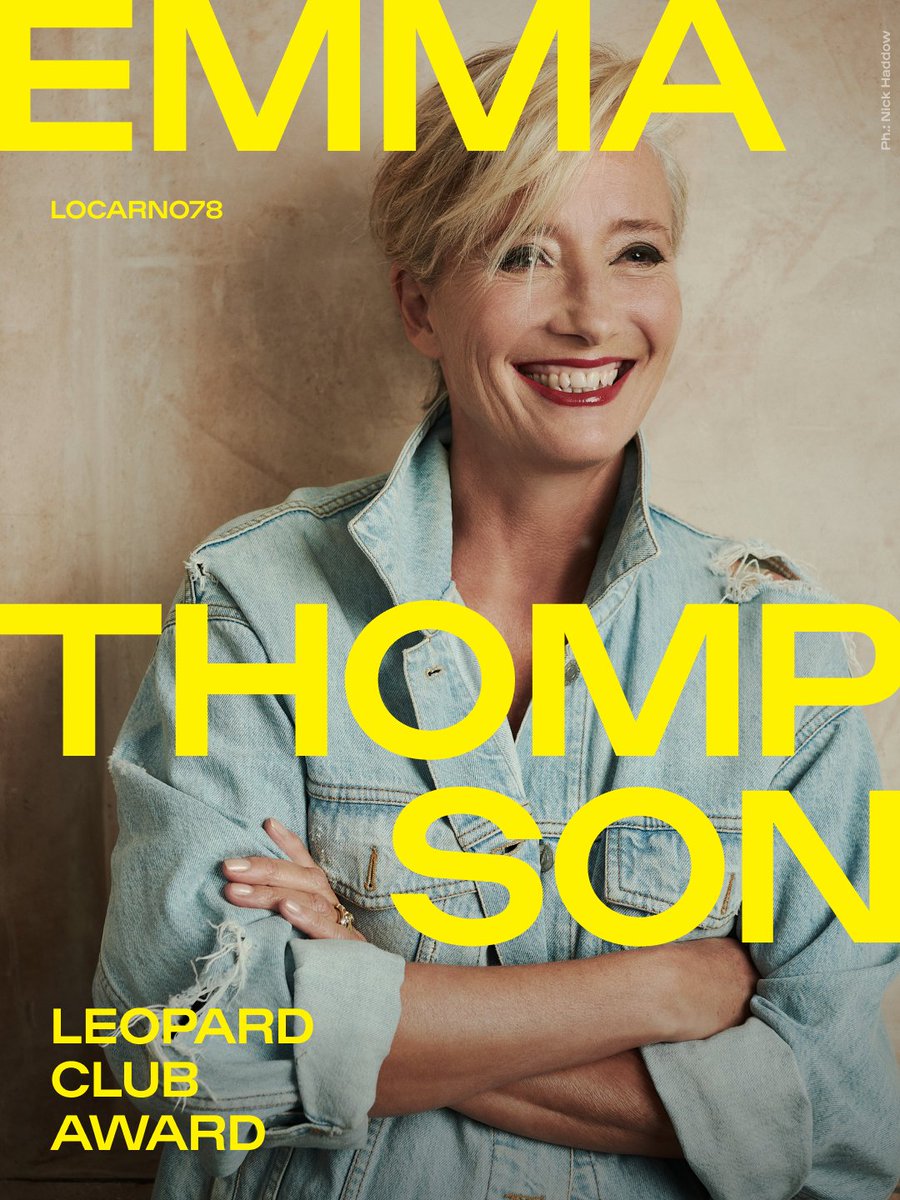 We’re excited to announce that #EmmaThompson will receive Locarno78’s Leopard Club Award on the night of August 8, on the occasion of the premiere of the much anticipated thriller “The Dead of Winter”.

We look forward to honoring the talent of this great artist!