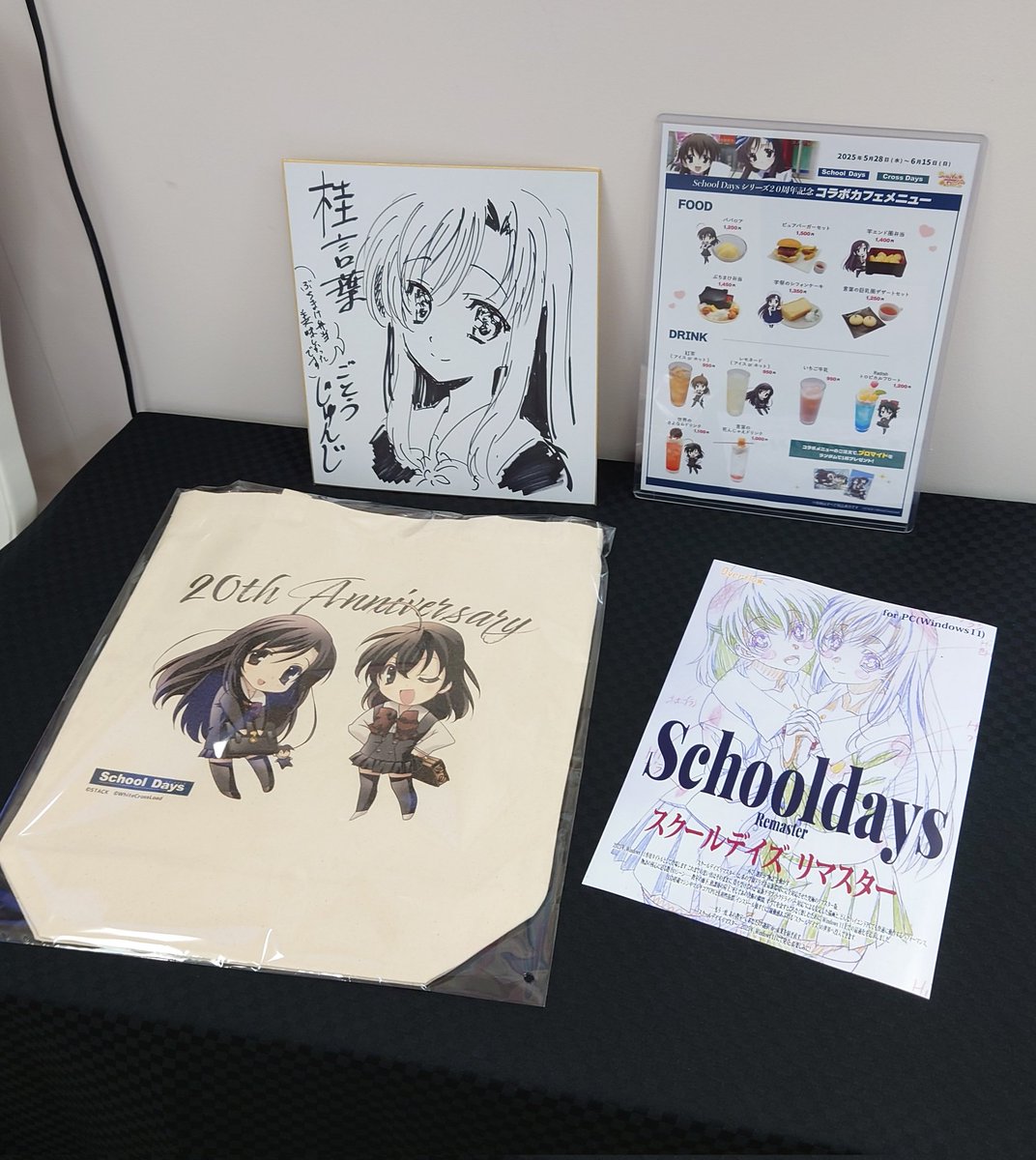 スクールデイズ SchoolDays コラボカフェ 限定 アクリルパネル 桂言葉 スクールデイズ SchoolDays コラボカフェ 限定 アクリルパネル 桂言葉