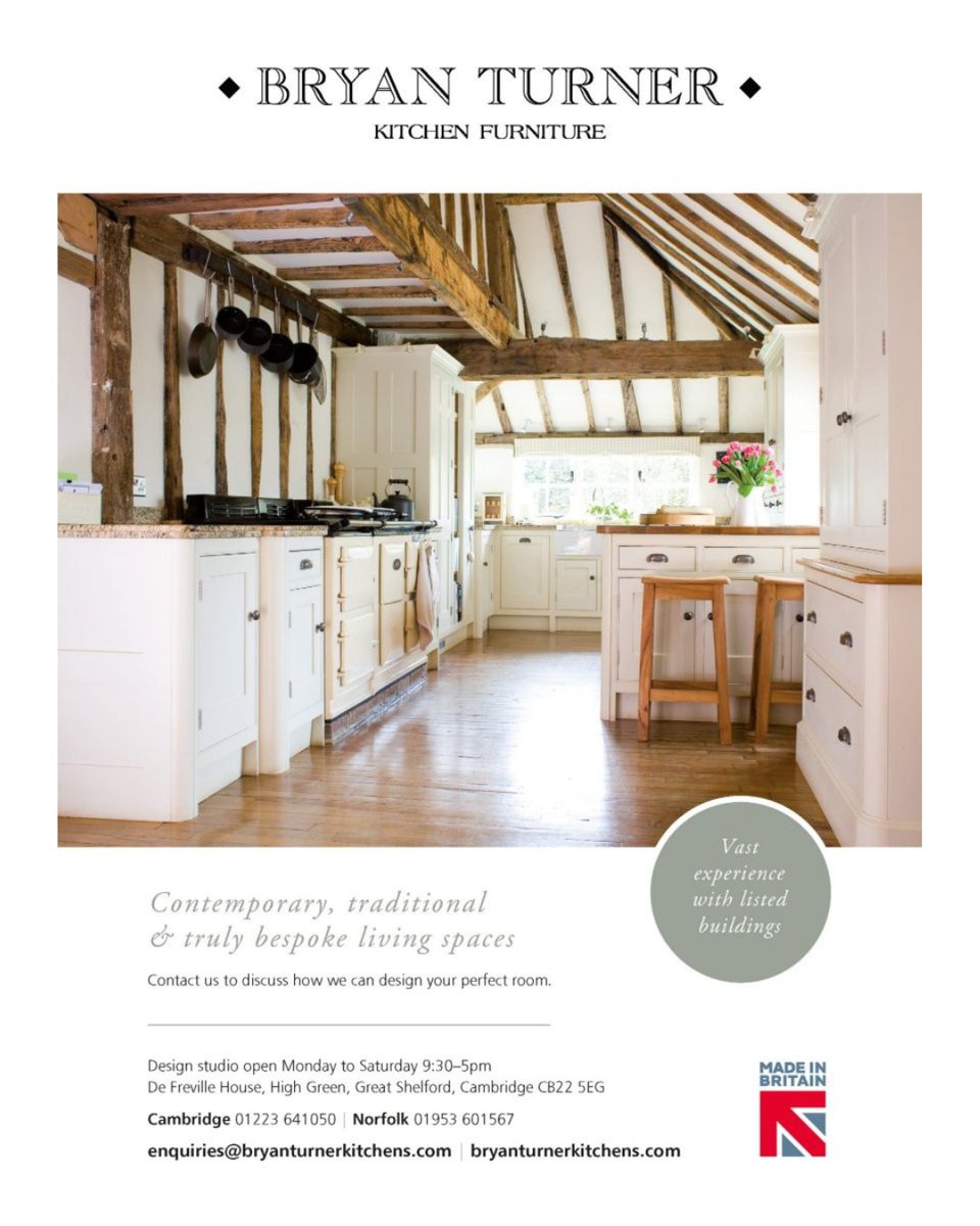 ⭐️ Recommended Supplier: Bryan Turner Kitchen Furniture ⭐️

They create handcrafted kitchens and living spaces that are entirely bespoke designed to suit your lifestyle, your taste, and your home.

📞 Cambridge: 01223 641050 | Norfolk: 01953 601567