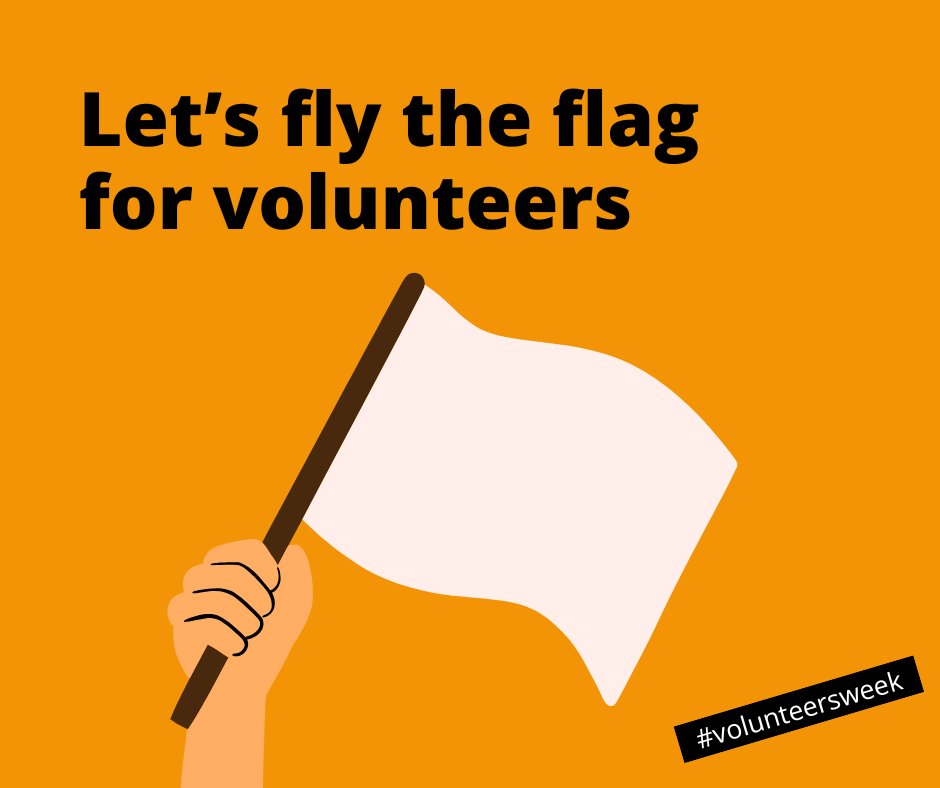 We are flying the flag for volunteers - highlighting how important volunteers are in our community and celebrating their vital contributions.

Want to get involved? Tell us what volunteering means to you and share any messages that you would like to say to local volunteers 👇