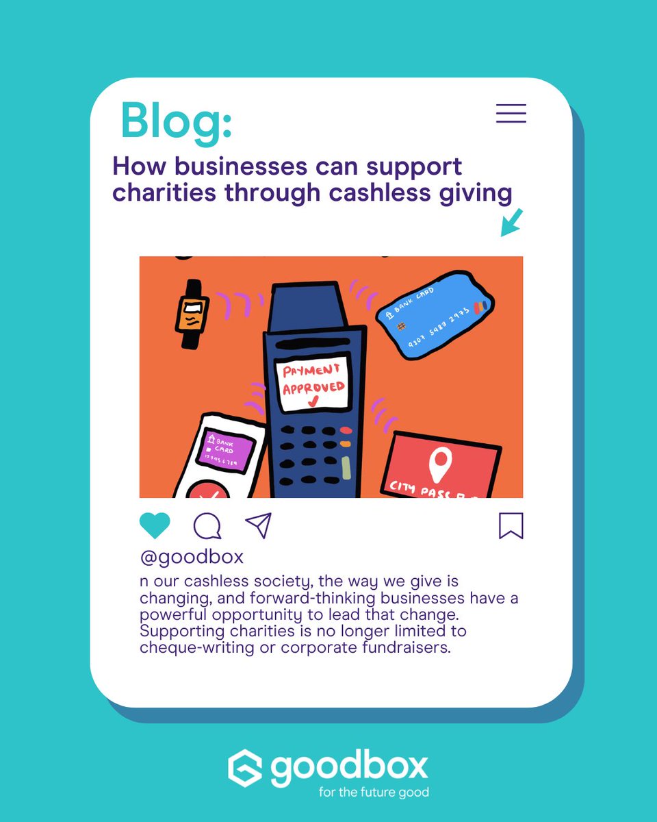 💡 Businesses have more power than ever to make a difference — and it doesn’t have to involve cheque-writing or office raffles.

👉 Read blog: goodbox.com/2025/05/how-bu…

#CashlessGiving #CSR #CorporateGiving