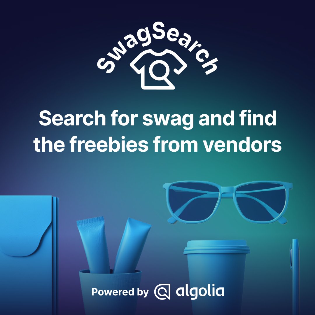 algolia's tweet photo. Attending @shoptalk EU? Find all the best swag in one place with #SwagSearch!
From unique items to exclusive merch, it’s your go-to hub for event swag. Find, track, and get the #ShoptalkEU swag you want all in one click!
Start exploring now: https://t.co/5eUGacZCOy #ShoptalkEurope