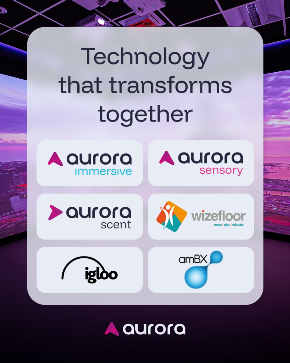 Aurora spaces reach their full potential through seamless integration with complementary technologies.

Gain access to expert design and exclusive innovations to create immersive environments that truly stand out.

auroraimmersive.co.uk