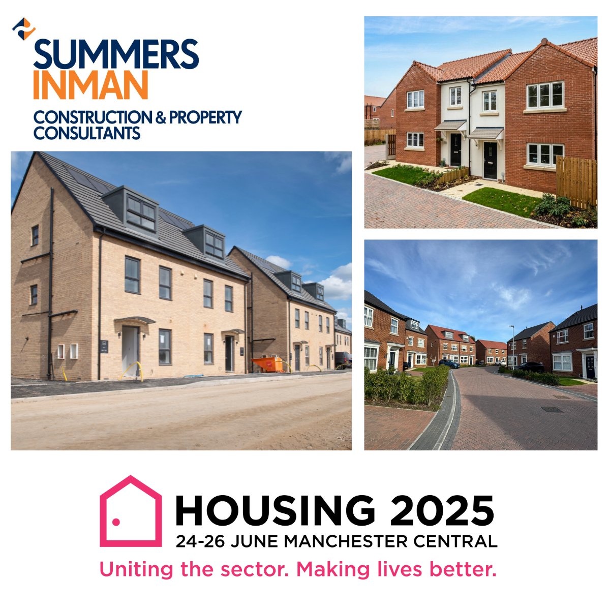 This month, Summers-Inman are attending <a href="/Housing_event/">Housing</a> 2025 - the leading event for the housing industry! 24th - 26th June at Manchester Central. See you there! #BetterTogether #UKHousing #SocialHousing #Property #Construction #Networking #SummersInman #Residential