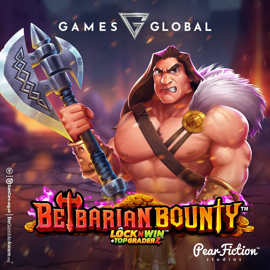 ⚔️ Betbarian Bounty™ has landed and in true PearFiction fashion, it’s bold, brutal, and built for battle! 

Ready your reels. Only the bold will survive. Now live exclusively via Games Global: gamesglobal.com/Media/June_Kic… 

🔞 | gamcare.org.uk | begambleaware.org