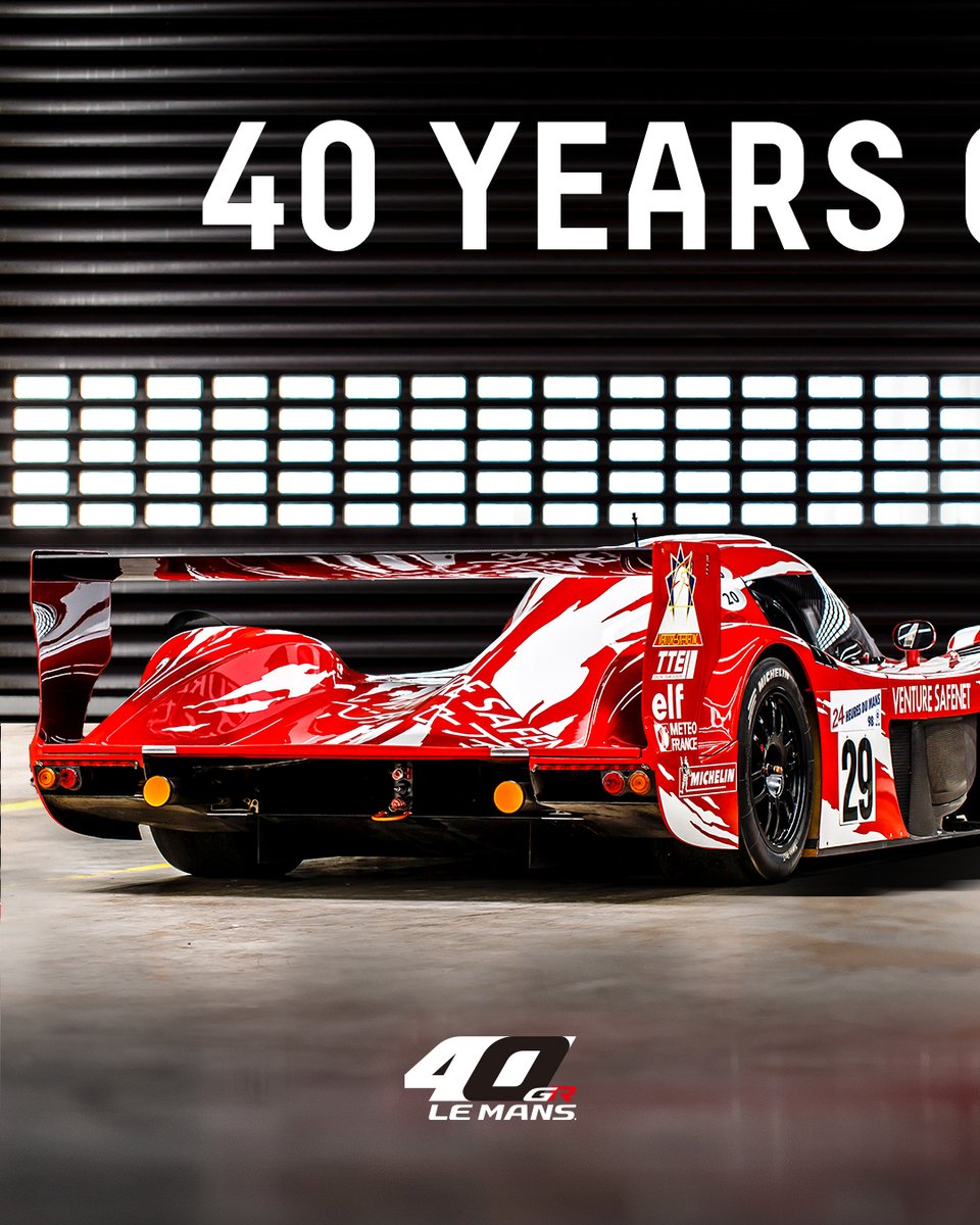 ToyotaRacingWEC's tweet photo. Four decades of inventing our path forward together through motorsport. 💪
To all Toyota Le Mans Drivers from past to present: Thank you! 🤝
#ToyotaGAZOORacing #WEC #LeMans24 #GTOne #GR010HYBRID #85C @FIAWEC @24hoursoflemans https://t.co/2vvt6AzKtl