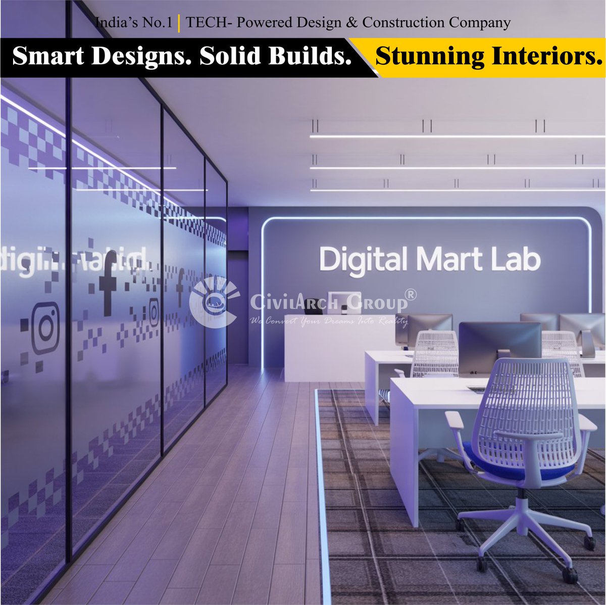 CivilArchgroup's tweet image. 𝐅𝐮𝐭𝐮𝐫𝐢𝐬𝐭𝐢𝐜.𝐅𝐥𝐚𝐰𝐥𝐞𝐬𝐬. 💻
From Idea to Innovation,
📱 This isn’t just a lab, it’s the future of digital learning!
💼 Modern Workspaces | LED Highlights 

📞9070907013
🌍civilarch.in

🏗️𝐂𝐢𝐯𝐢𝐥𝐀𝐫𝐜𝐡 𝐆𝐫𝐨𝐮𝐩

🔖#TechInteriors 
📸#CivilArchGroup
