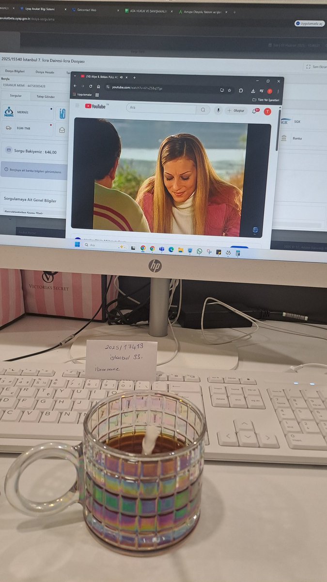 Çok yoruldum çalışmaktan ( mesainin 10. dksı )