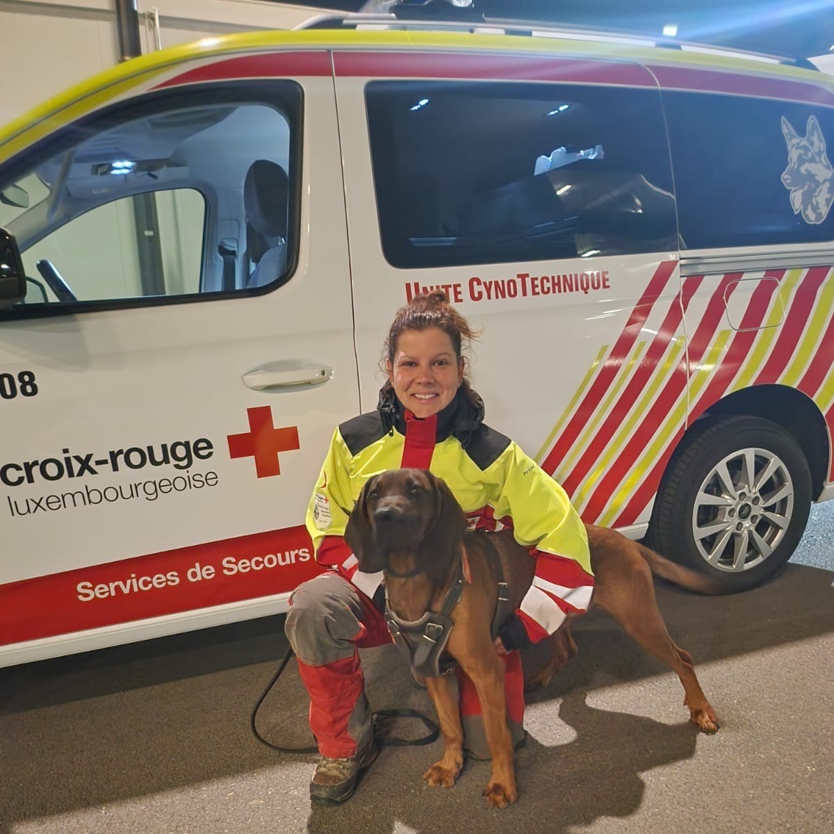 [Recherche d’une personne disparue] le 2 juin par les groupes cynotechnique du CGDIS et de la Croix-Rouge luxembourgeoise.

La personne a pu être retrouvée vivante par le chien Pamuk.