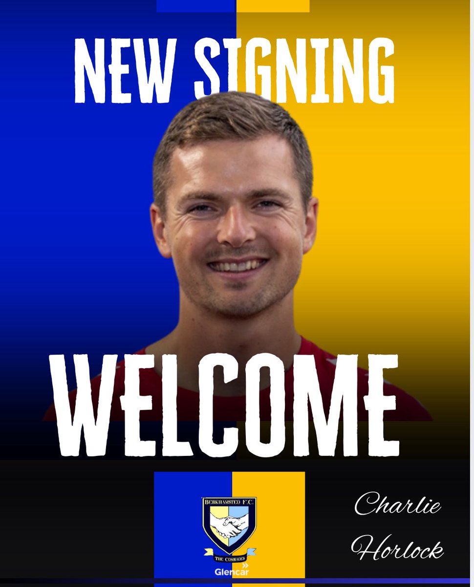 CHARLIE HORLOCK IS A COMRADE!!

We are delighted to announce the signing of Charlie Horlock from Slough Town. Charlie was ever-present for The Rebels last season, racking up 50 appearances. 

Charlie started his career with Wycombe Wanderers and also had spells at Stevenage and