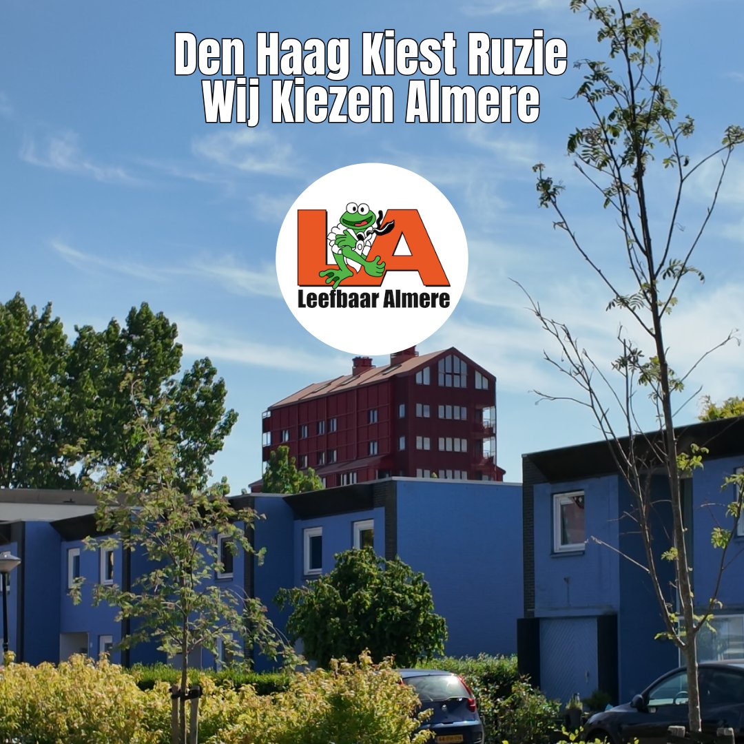 De Haagse coalitie is gevallen. En in Almere?
Schieten we er niks mee op.

Haagse ruzies lossen hier geen problemen op.
Wij zijn klaar met gekibbel en loze beloftes. Klaar met polarisatie.

Wij kiezen niet voor links of rechts.
Wij kiezen alleen voor Almere.

Geen polarisatie.