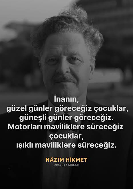 #NazımHikmetRan anısına,  saygı ve özlemle 🙏🙏