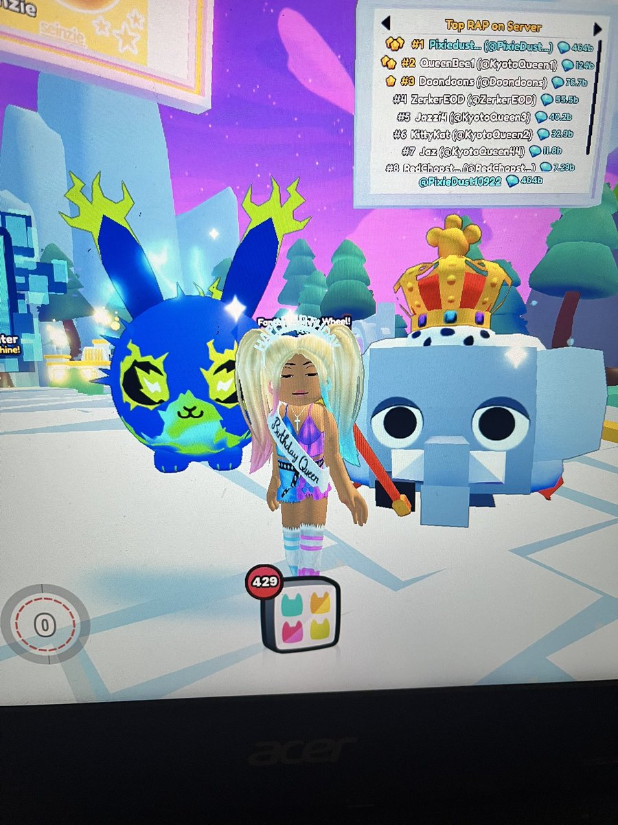 🎉Let’s celebrate my birthday with a Giveaway 🎉

🎉one winner gets 2 Huges in PS99🎉

Follow me <a href="/pixiedust10922/">pixiedust10922</a> 
Like and retweet my post 
Post your roblox username in comments
Ends in 24hrs 
Good luck all 🧚✨