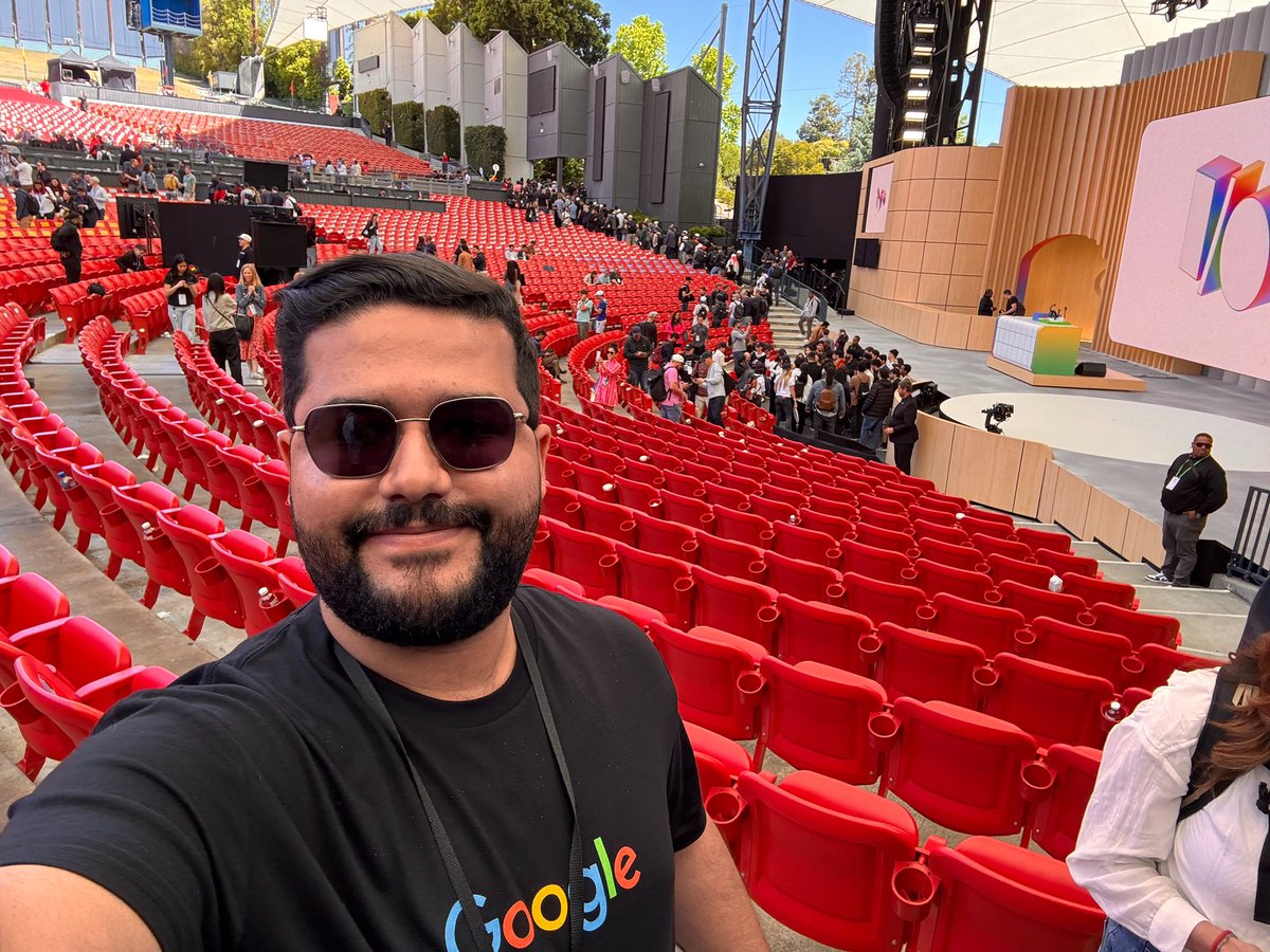 Still buzzing from #GoogleIO 2025! 🤩 The energy at Shoreline is electric! Huge thanks to <a href="/Google/">Google</a> &amp; <a href="/GoogleDevs/">Google for Developers</a> for the GDE invite, sponsorship &amp; amazing front-row seats! Truly honored to be 1 of ~10 GDEs from EMEA here 🙏 #GDE