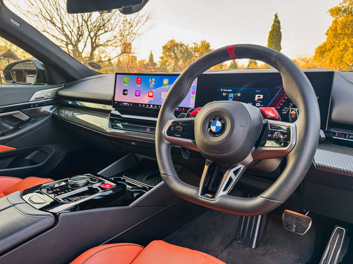 khuleonwheels's tweet image. We recently spent some time in the new BMW M5 Sedan. It still looks every bit the performance machine, with bold styling that sets it apart. There’s no mistaking it for the all-electric i5. Inside, the luxury sedan is a blend of sporty and premium. The…
#BMWSA #THEM5 #BMWM5