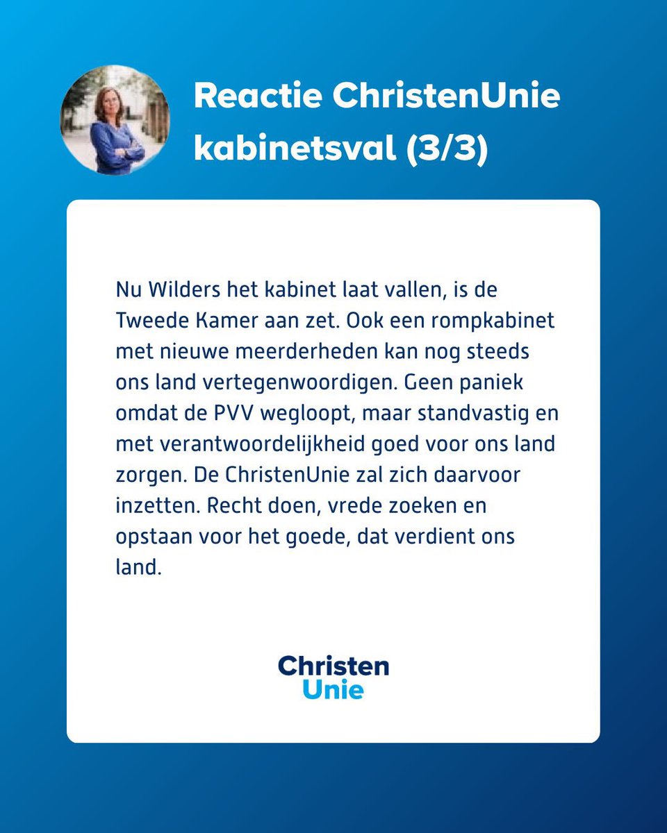 Reactie <a href="/mirjambikker/">Mirjam Bikker</a> op kabinetsval