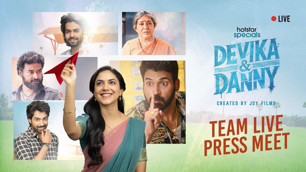Joy Films (@joyfilmsllp) on Twitter photo Watch the live press meet of the much-awaited series #DevikaandDanny ❤️
🔗 - youtube.com/live/YjROLZ3AD…
Devika & Danny streaming from June 6th, exclusively on <a href="/JioHotstar/">JioHotstar</a> <a href="/JioHotstarTel_/">JioHotstar Telugu</a> Watch the live press meet of the much-awaited series #DevikaandDanny ❤️
🔗 - youtube.com/live/YjROLZ3AD…
Devika & Danny streaming from June 6th, exclusively on <a href="/JioHotstar/">JioHotstar</a> <a href="/JioHotstarTel_/">JioHotstar Telugu</a>