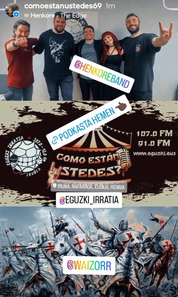 Como están ustedes (@com0estan) on Twitter photo Pero qué agusto se está con gente tan maja y tan entretenida y
divertida!!!!
Más agusto no pudimos estar!!! Vino Aitor Osés con su PAKELOSEPAS y nos
habló de templarios. Y además nos honraron con su presencia
HENKORE!!!! <a href="/Eguzki_Irratia/">Eguzki Irratia</a>
eguzki.eus/podcasts/pakel… Pero qué agusto se está con gente tan maja y tan entretenida y
divertida!!!!
Más agusto no pudimos estar!!! Vino Aitor Osés con su PAKELOSEPAS y nos
habló de templarios. Y además nos honraron con su presencia
HENKORE!!!! <a href="/Eguzki_Irratia/">Eguzki Irratia</a>
eguzki.eus/podcasts/pakel…