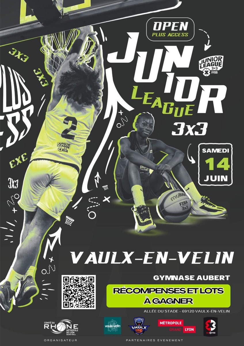 OPEN PLUS ACCESS SUPERLEAGUE ET JUNIORLEAGUE 🏆🏀

Rendez-vous les 14-15 juin au Gymnase Aubert pour un week-end 3x3 de folie avec 3 terrains 3x3 en extérieur 🔥