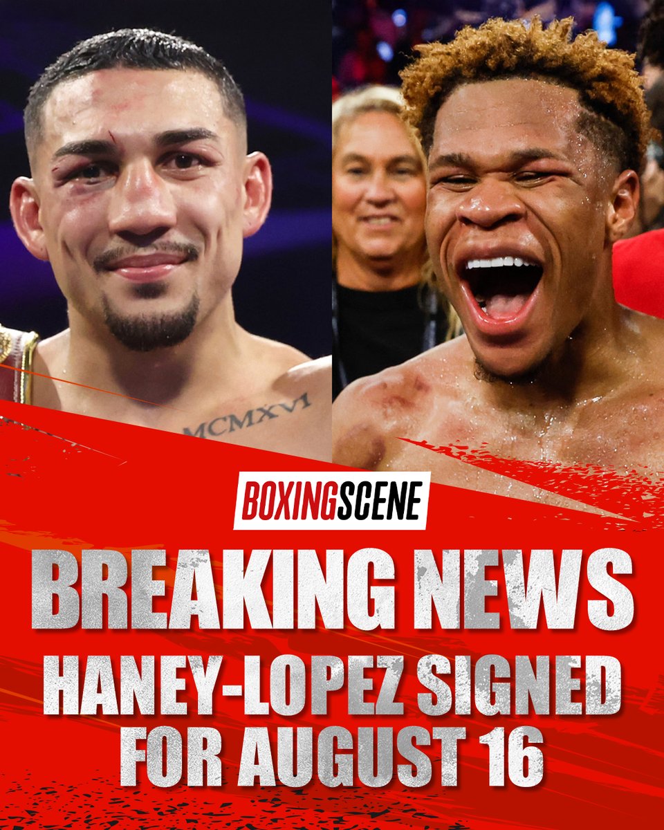 boxingscene's tweet image. BoxingScene understands that both Devin Haney and Teofimo Lopez have signed a contract to fight August 16 in Saudi Arabia.

Full story: boxingscene.com/articles/offic…