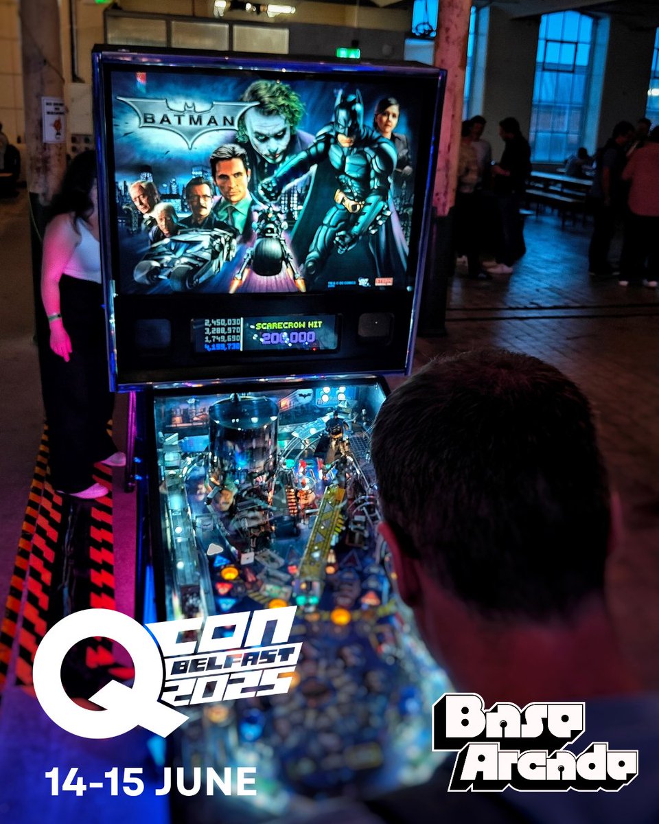 📢 Q-CON 2025 HERE WE COME!

We're beyond excited to announce that we've been invited to appear at <a href="/QUB_QCon/">Q-Con Belfast</a> 2025, June 14-15 🕹️😯

Step into the past as we bring some of our classic arcades, pinball and retro consoles to the heart of Queen's Students' Union.