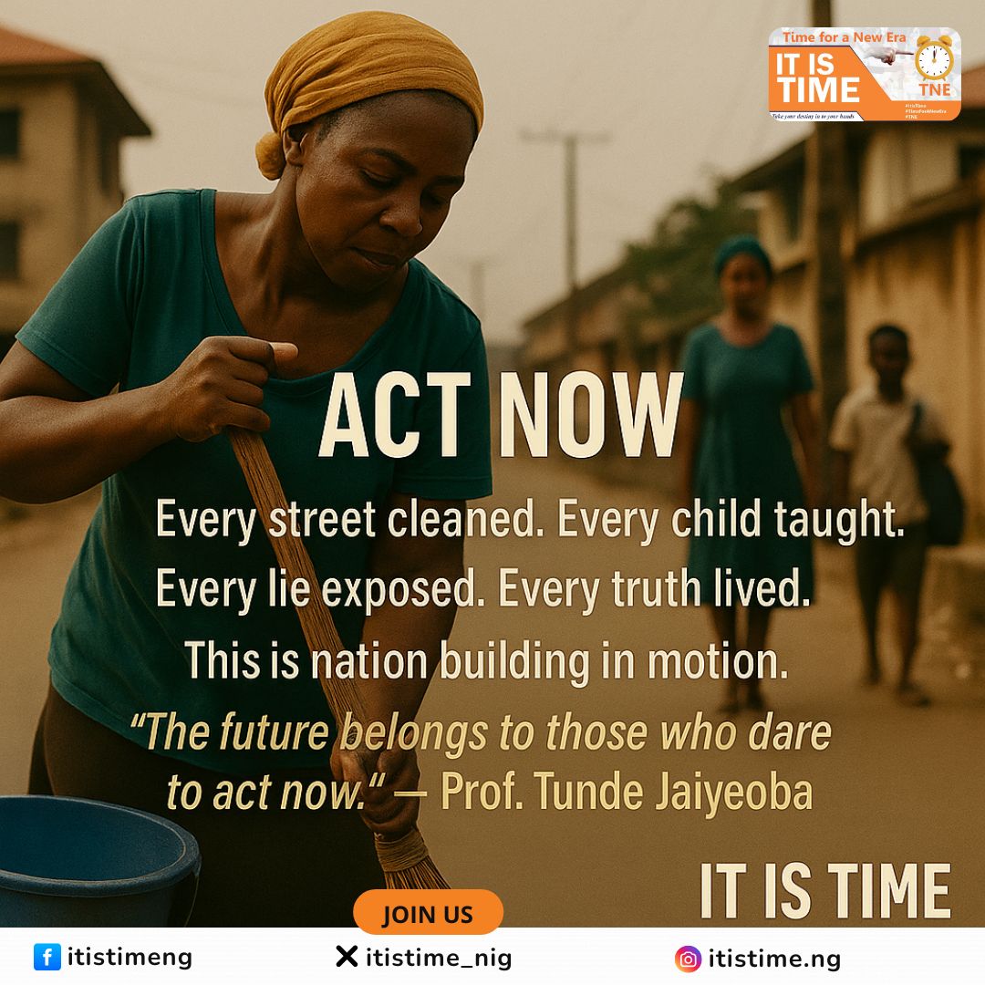 itistime_nig's tweet photo. The future doesnโt wait. It responds.
To courage. To action. To those bold enough to rise when itโs easier to sit still.
๐ The future belongs to those who dare to act โ not just dream.
#ItIsTime #FutureMinded #ActNow #VisionDriven #LeadershipStartsNow #BoldMoves #PurposeDriven https://t.co/APQzX0HQcQ