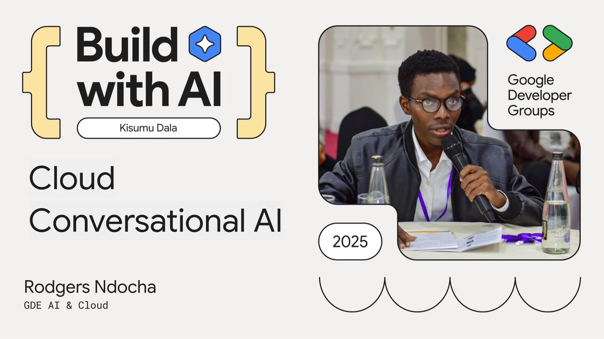 Meet <a href="/RodgersNdocha/">Ndocha⏩</a>  an amazing Speaker and GDE who will be gracing our Build with AI Event in Kisumu this weekend. Happy to have you Rodgers! 🥳🥳
#BuildwithAIKisumu #BuildwithAI #GDGKisumu