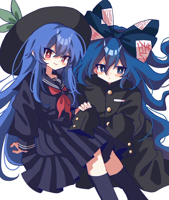 お題箱からセーラー天子と学ラン紫苑