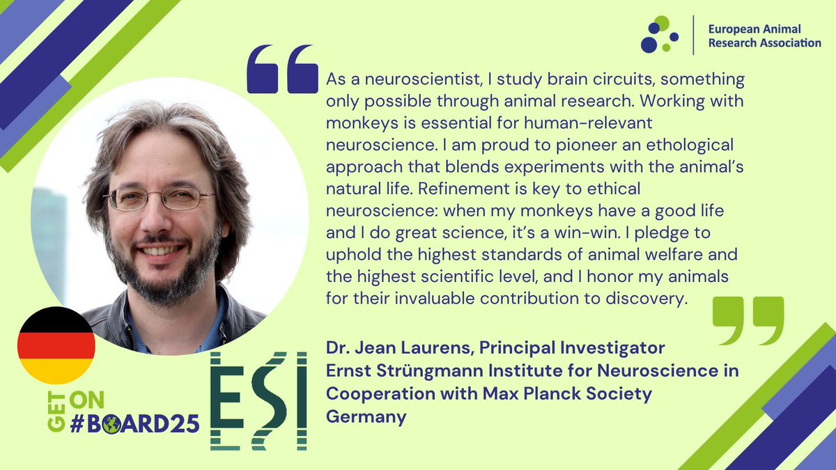 EARA (@the_eara) on Twitter photo The Ernst Strüngmann Institute of Neuroscience <a href="/ESI_Frankfurt/">Ernst Strüngmann Institute</a> joined the Be Open about Animal Research Day.
You can join too! Show your support and share on #BOARD25 The Ernst Strüngmann Institute of Neuroscience <a href="/ESI_Frankfurt/">Ernst Strüngmann Institute</a> joined the Be Open about Animal Research Day.
You can join too! Show your support and share on #BOARD25