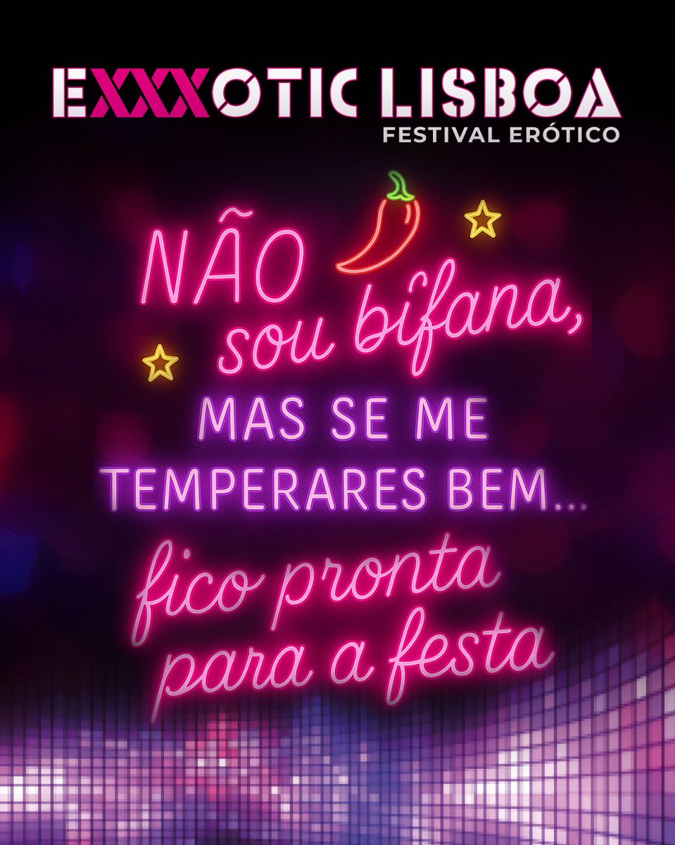 Bom dia Exxxoticxs! São fâs de bifana ou se for fêvera também alinham?  Desculpem a brejeirice, deve ser do calor!!!  
Ticketline aberta, 1 bilhete acesso a dezenas de shows, palestras e aulas! Mas estes bilhetes são limitados! Early Bird 30e, preço normal 40e