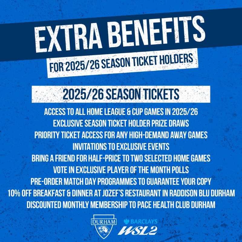 Our 2025/26 Season Tickets holders will receive incredible extra benefits next season!🙌