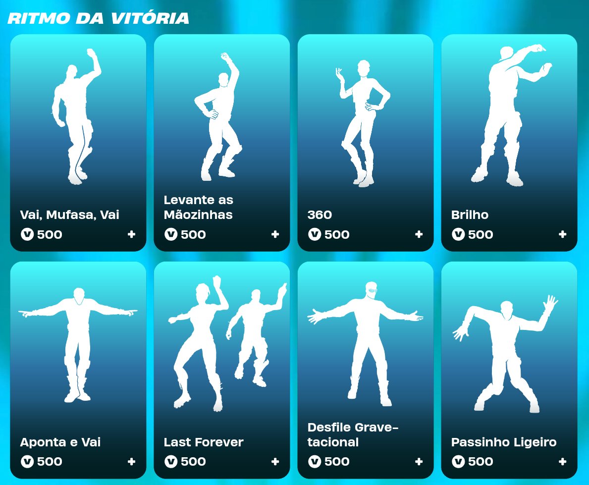 🕺 Alguns Gestos Série Ícones estão de volta à Loja de Itens! #Fortnite

💜 Considere usar o código "TONICO" para me apoiar caso adquira algo! #ad