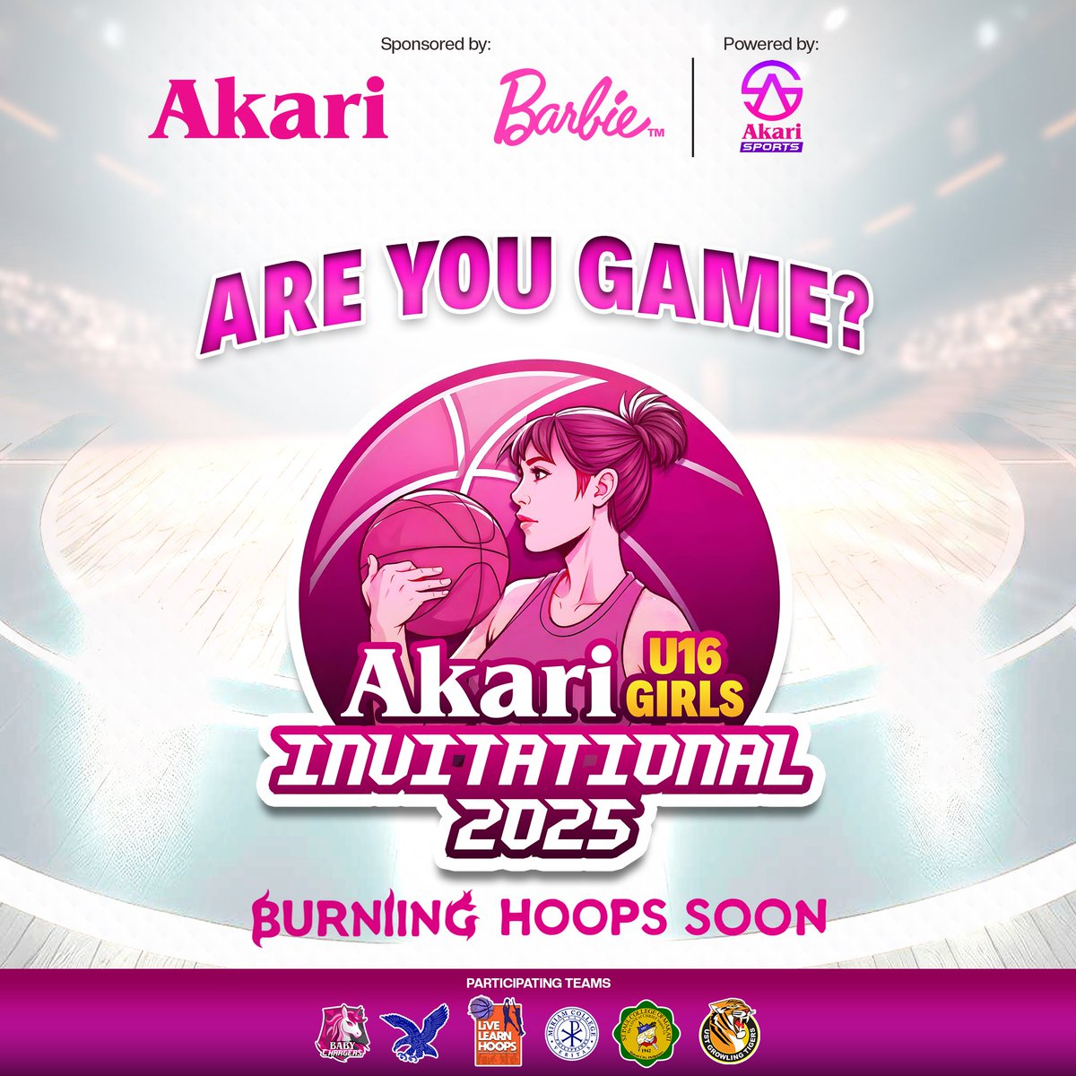 BURNING HOOPS SOON 👀

Six teams collide for the first Akari U16 Girls’ Basketball Invitational title. 

Tune into Akari Sports’ social media pages for more updates. 📲

#Akari #AkariU16 #AkariU16GirlsInvitational #AlagangAkari