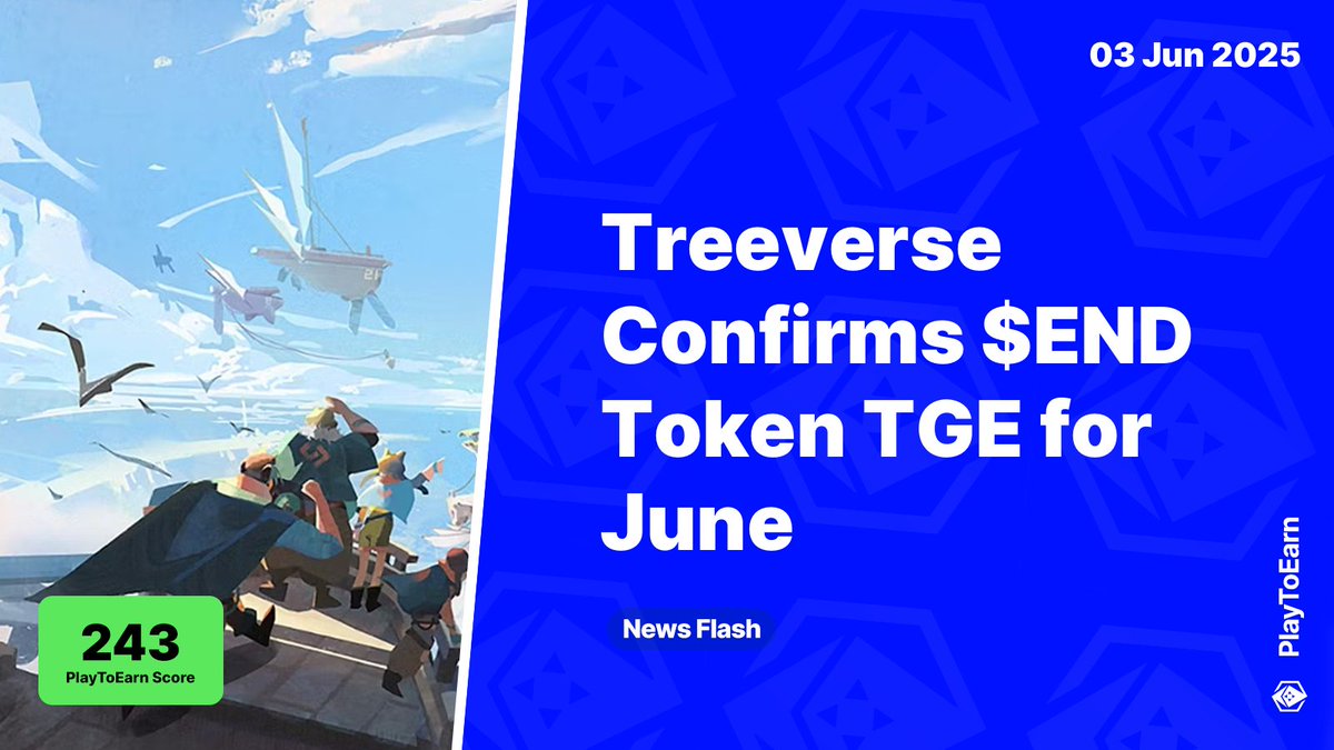 Treeverse Confirms $END Token TGE for June, Outlines Season 2 Overhaul 🪙

PlayToEarn Score: 243 📈

⚔️<a href="/TheTreeverse/">Treeverse</a> is gearing up for its TGE, launching within the month - players are now also looking forward to a revamped gameplay experience in Season 2

Read more🧵