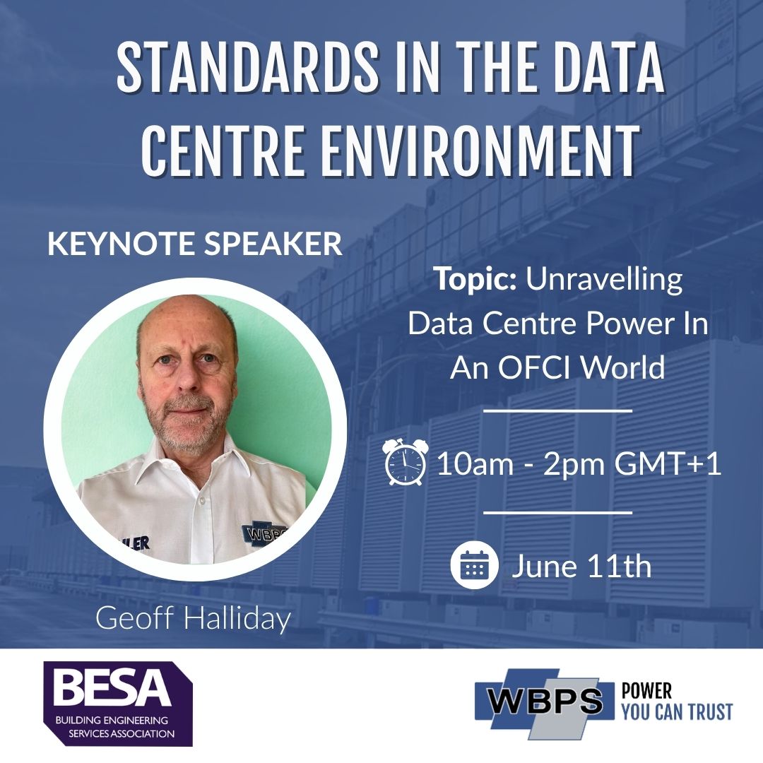 🔔 Event Alert: Standards in the Data Centre Environment 🔔

WB Power Services is proud to be part of the conversation on Standards in the Data Centre Environment, taking place on Wednesday, June 11, 2025.

📅 Mark your calendar: June 11, 2025

#DataCentres #OFCI #PowerSolutions
