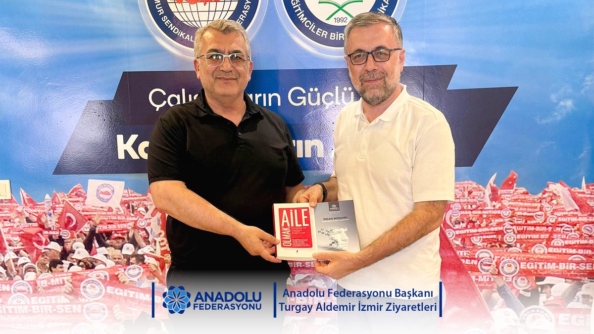 Anadolu Federasyonu Yönetim Kurulu Başkanı Turgay Aldemir, İzmir Katip Çelebi Üniversitesi Rektörü Prof. Dr. Saffet Köse ve İzmir Eğitim-Bir Sen 1. Nolu Şube Başkanı Ali Kaya’yı ziyaret etti.

Haberin detayları için web sitemizi ziyaret edebilirsiniz:
anadolufederasyonu.org