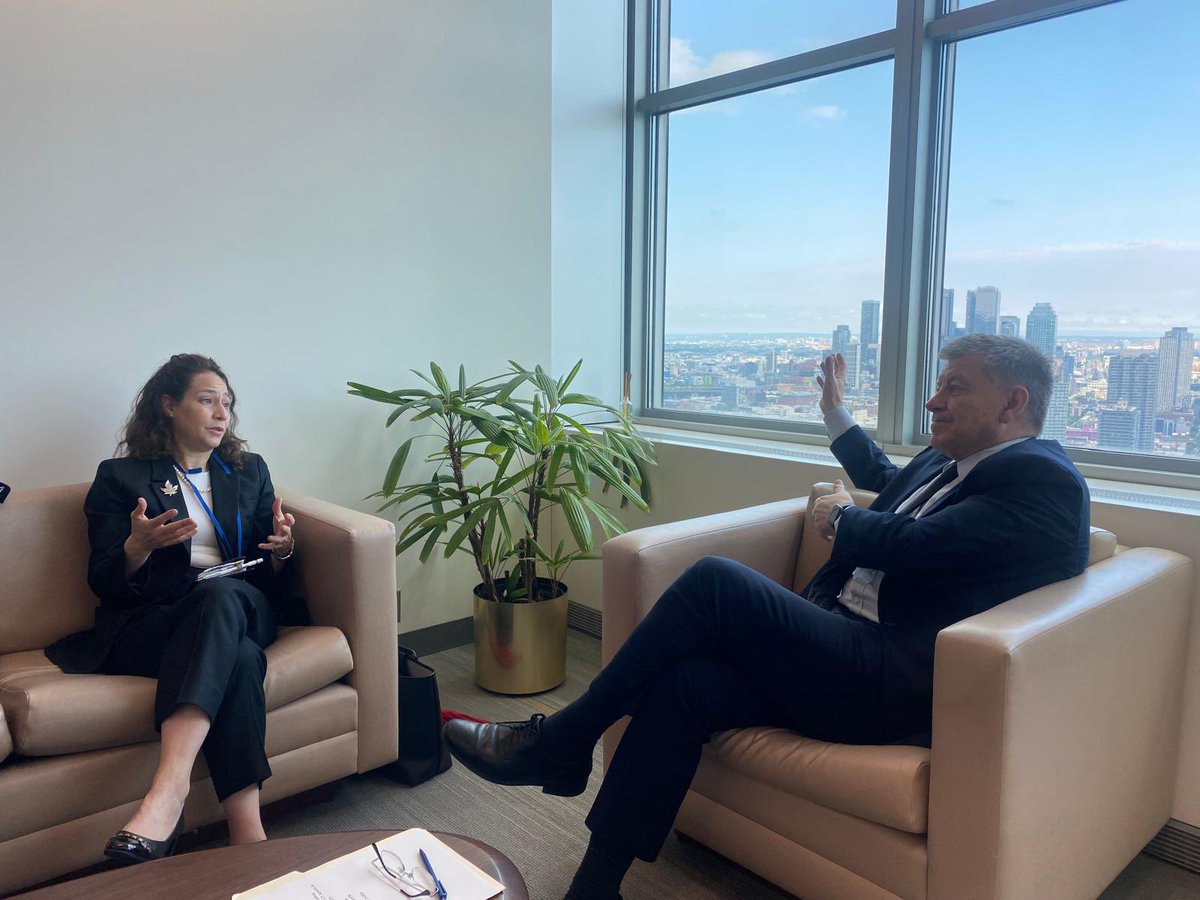 Canada in Italy (@canadainitaly) on Twitter photo Amb <a href="/Elissa_Golberg/">Elissa CAN</a>, President of <a href="/WFP/">World Food Programme</a> Board, was in NY to chair the #JointMeetingoftheBoards and to meet with <a href="/UN/">United Nations</a> leadership to discuss the #UN80 Initiative & Duty of care. 🇨🇦 remains committed to multilateralism and the UN
#CanadaRBAs Amb <a href="/Elissa_Golberg/">Elissa CAN</a>, President of <a href="/WFP/">World Food Programme</a> Board, was in NY to chair the #JointMeetingoftheBoards and to meet with <a href="/UN/">United Nations</a> leadership to discuss the #UN80 Initiative & Duty of care. 🇨🇦 remains committed to multilateralism and the UN
#CanadaRBAs