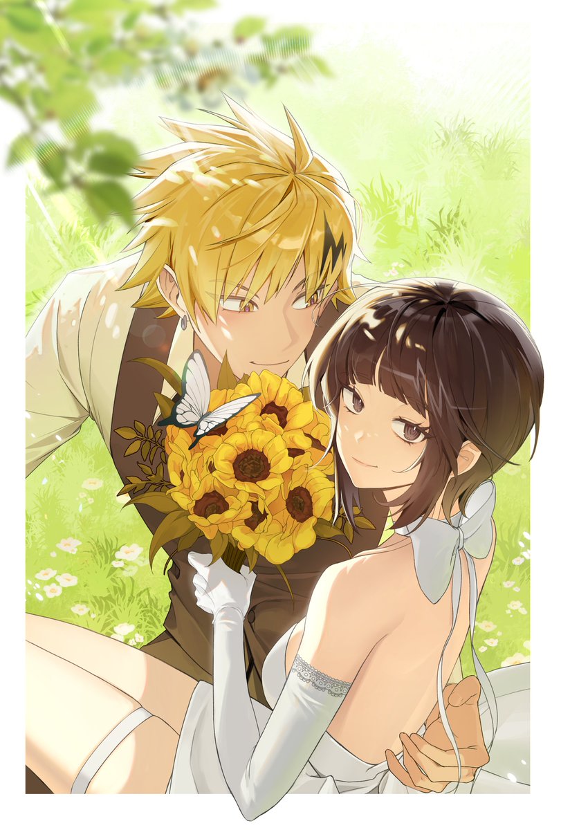 #ヒロアカ #MHA 

Wedding 上耳  💛💜