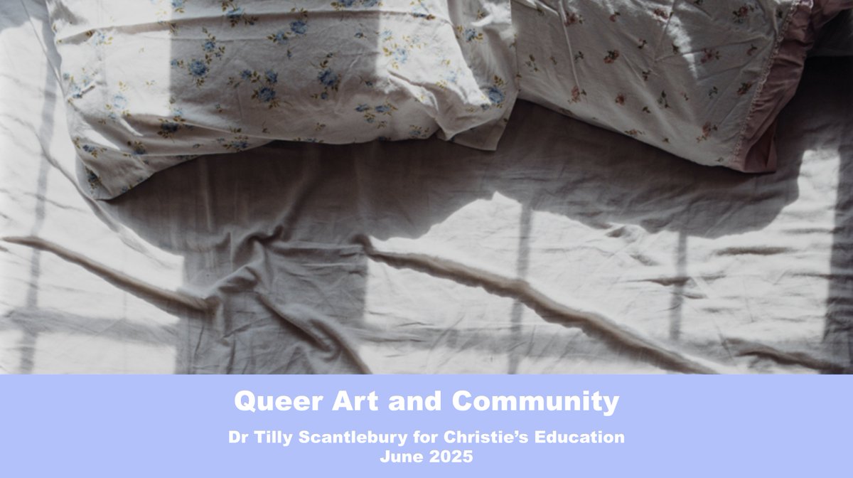 Tilly Scantlebury (@tillyscant) on Twitter photo Very happy to be giving a lecture for <a href="/ChristiesEdu/">Christie's Education</a> titled 'Queer Art and Community' tomorrow June 4th — where I'll be exploring how 3 of my favourite artists put traditionally marginalised subjects on bold display. It's free to join! Just sign up here: education.christies.com/courses/contin… Very happy to be giving a lecture for <a href="/ChristiesEdu/">Christie's Education</a> titled 'Queer Art and Community' tomorrow June 4th — where I'll be exploring how 3 of my favourite artists put traditionally marginalised subjects on bold display. It's free to join! Just sign up here: education.christies.com/courses/contin…