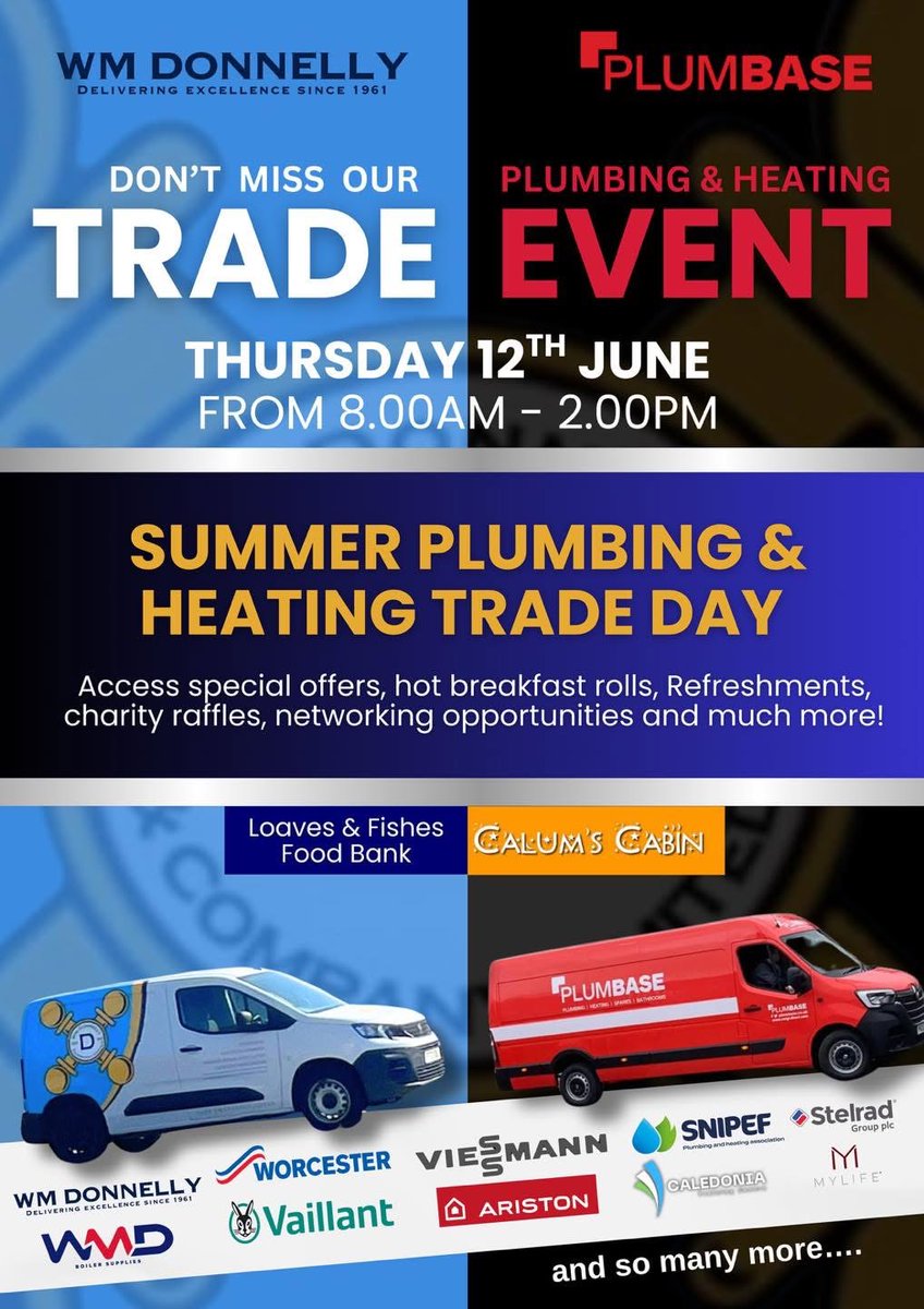 SNIPEF (@snipefnews) on Twitter photo SNIPEF Member <a href="/WmDonnellyCo/">WM Donnelly Co Ltd</a> and Plumbase are hosting a trade event bringing together leading names from the plumbing and heating industry next Thursday.
Members are invited to come along and explore the latest products, tools, and technologies from top manufacturers including SNIPEF Member <a href="/WmDonnellyCo/">WM Donnelly Co Ltd</a> and Plumbase are hosting a trade event bringing together leading names from the plumbing and heating industry next Thursday.
Members are invited to come along and explore the latest products, tools, and technologies from top manufacturers including