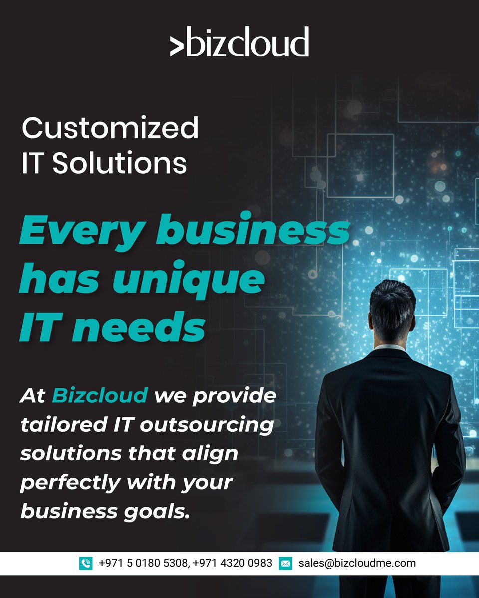 bizclouditllc's tweet image. Every business is unique—your IT should be too. 💡
At Bizcloud, we deliver custom IT outsourcing that scales with your goals.
No templates. Just tailored tech that works.
📩 sales@bizcloudme.com | 🌐 bizcloudme.com
#ITSolutions #Bizcloud #TechThatFits