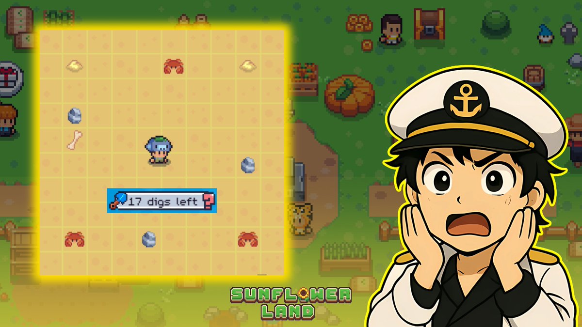 Hey Bumpkins of <a href="/0xSunflowerLand/">Sunflower Land</a> ! 🌻 

I can't believe I finished today's digging streak in just 8 digs! 💎Is that low or what? 😆

Now I'm curious! What's your lowest dig count to complete a daily streak? Drop it below, let’s compare! 🔍👇