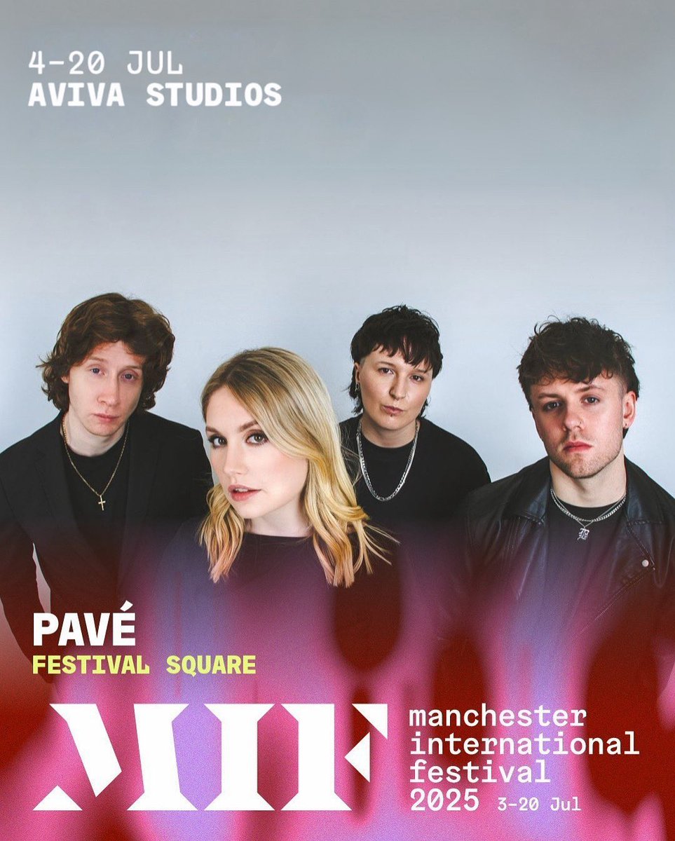 PAVÉ (@pavebanduk) on Twitter photo An honour to share that we’ll be performing at this years <a href="/factoryintl/">Factory International</a> festival, on the festival square stage. 🐝
We’ll see you July 5th at 6pm, ready to get warmed up for our Summer festival run before heading out to <a href="/2000trees/">2000trees Festival</a> , <a href="/ynotfestival/">Y Not Festival ⚡</a> and <a href="/BurnItDownFest/">Burn It Down Festival</a>
// Free An honour to share that we’ll be performing at this years <a href="/factoryintl/">Factory International</a> festival, on the festival square stage. 🐝
We’ll see you July 5th at 6pm, ready to get warmed up for our Summer festival run before heading out to <a href="/2000trees/">2000trees Festival</a> , <a href="/ynotfestival/">Y Not Festival ⚡</a> and <a href="/BurnItDownFest/">Burn It Down Festival</a>
// Free